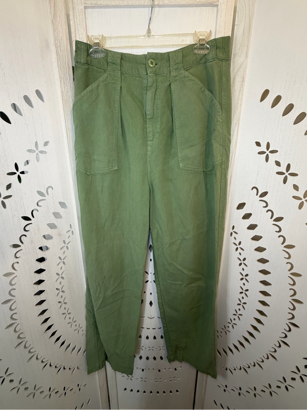 Free People Green Army Style Pants